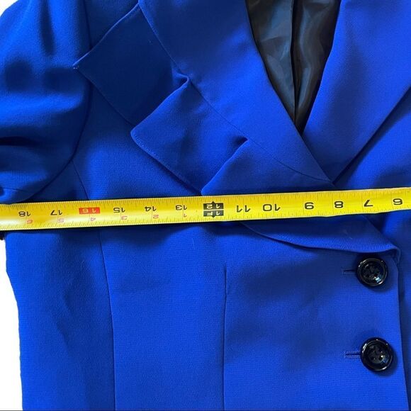 KASPER Blue 3 Button Blazer Size Small - Picture 3 of 6